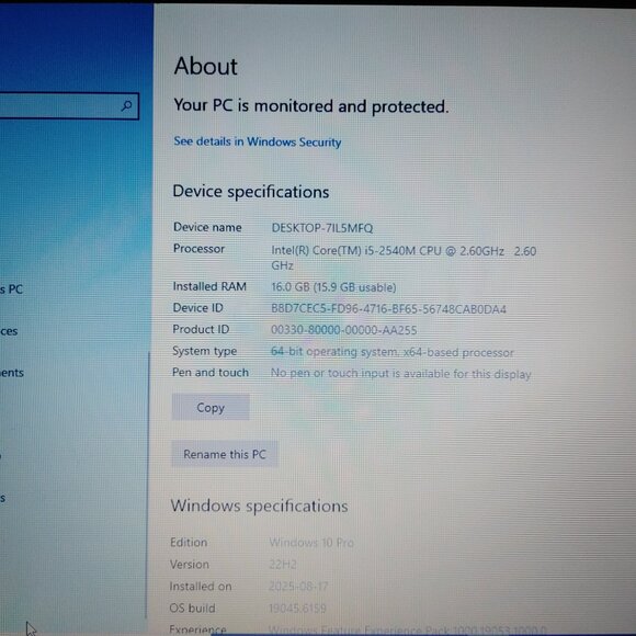 GOOD CONDITION Lenovo ThinkPad X220 i5 3.3GHzTURBO Win10Pro 16GB RAM 512GB SSD - Picture 9 of 12